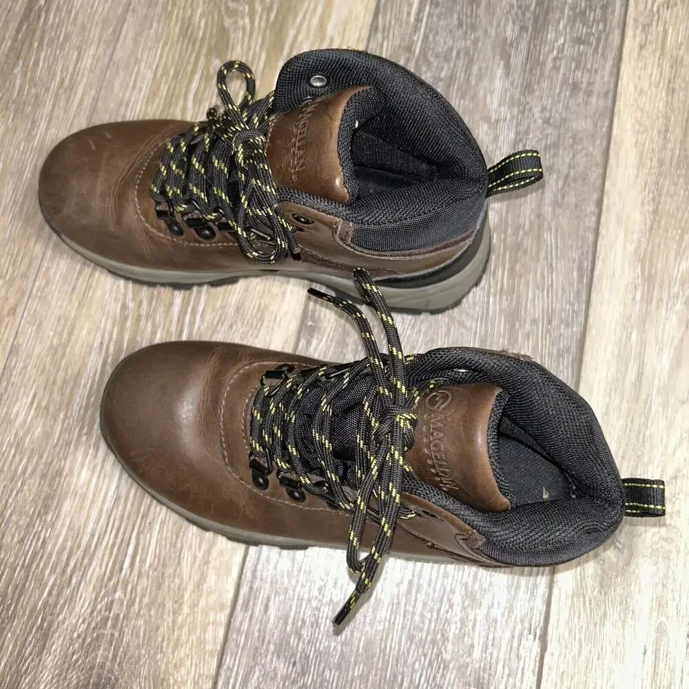 Magellan Outdoors Kids Boys Youth US Size 2 YFWMFYC1139 Brown Waterproof Boots